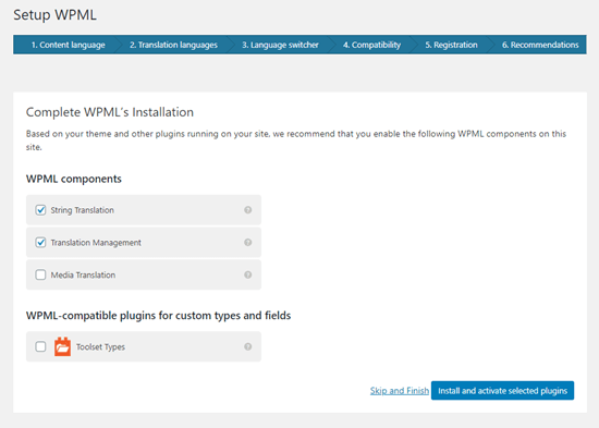 Affichage des recommandations de configuration - Themelocal Affichage des recommandations de configuration