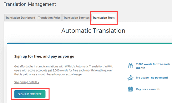 Inscription aux traductions automatiques - Themelocal Inscription aux traductions automatiques