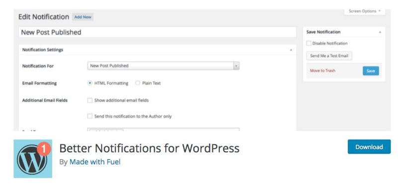 Meilleures notifications de commentaires pour WordPress