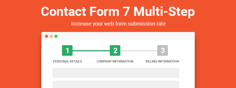 Étapes multiples pour le formulaire de contact 7 Pro