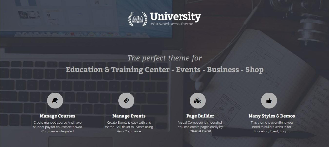 Thème WordPress universitaire
