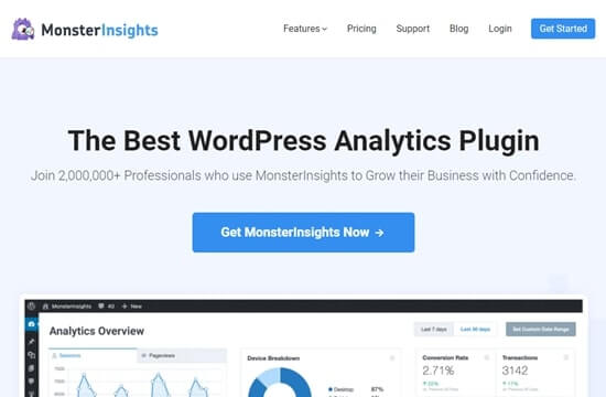 monsterInsights - WPDébutant monstreInsights