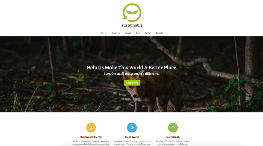 Démo du thème WordPress Total Eco Nonprofit