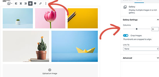 Aligner les images de la galerie dans l'éditeur de publication WordPress - Themelocal Aligner les images de la galerie dans l'éditeur de publication WordPress