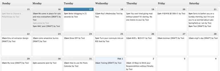Plugin WordPress pour calendrier éditorial
