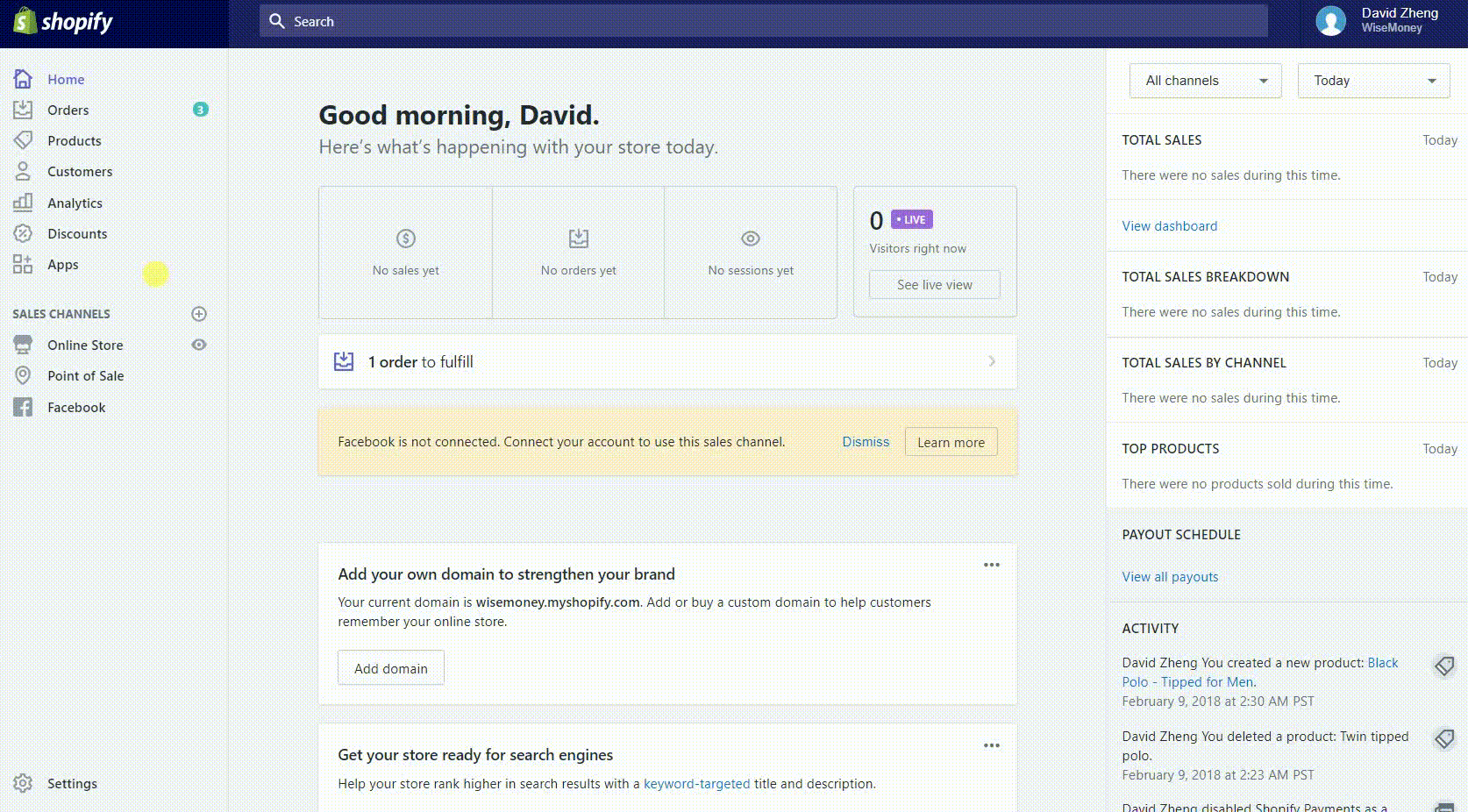 Comment desactiver une remise dans Shopify