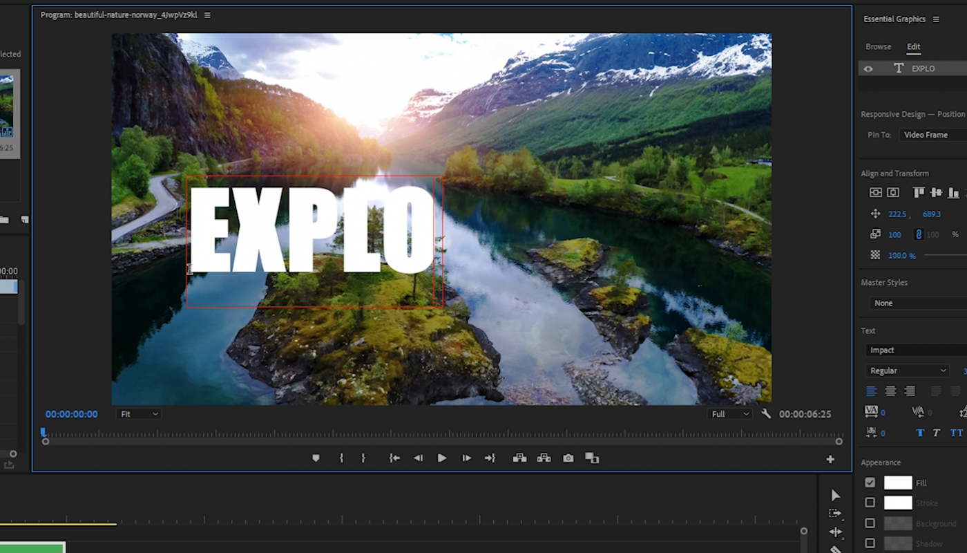 Ajout de texte à Adobe Premiere Pro