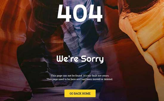 Modèle de page d'erreur gratuit - Themelocal Modèle de page d'erreur gratuit