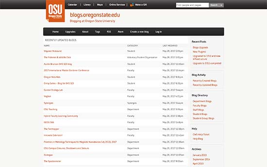 Blogs de l'Université d'État de l'Oregon - Themelocal Blogs de l'Université d'État de l'Oregon