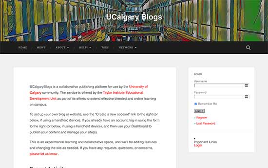 Université de Calgary - WPDébutant Université de Calgary