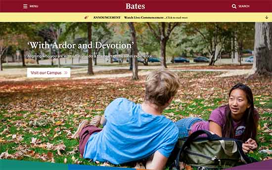 Bates College - WPDébutant Collège Bates