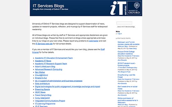 Services informatiques de l'Université d'Oxford - Themelocal Services informatiques de l'Université d'Oxford