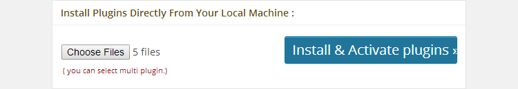 Plugins locaux multi-plugins