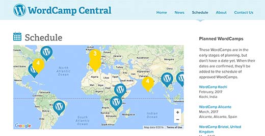 Événements WordCamp dans le monde - Themelocal Événements WordCamp dans le monde
