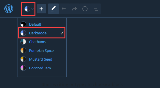 Activer le mode sombre dans l'éditeur de blocs WordPress - Themelocal Activer le mode sombre dans l'éditeur de blocs WordPress