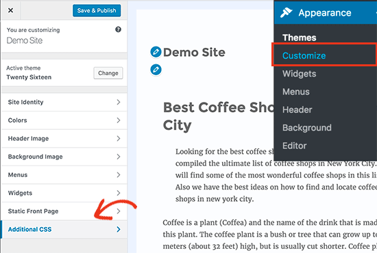 Ajout de CSS personnalisé dans WordPress - Themelocal Ajout de CSS personnalisé dans WordPress