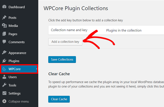 Ajouter une clé de collection sur le plugin WPCore Plugin Manager - Themelocal Ajouter une clé de collection sur le plugin WPCore Plugin Manager