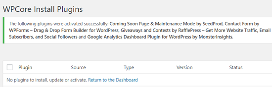 Message activé par tous les plugins sur WordPress avec WPCore - Themelocal Message activé par tous les plugins sur WordPress avec WPCore
