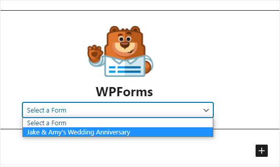 Sélection du formulaire RSVP dans la liste déroulante WPForms - Themelocal Sélection du formulaire RSVP dans la liste déroulante WPForms