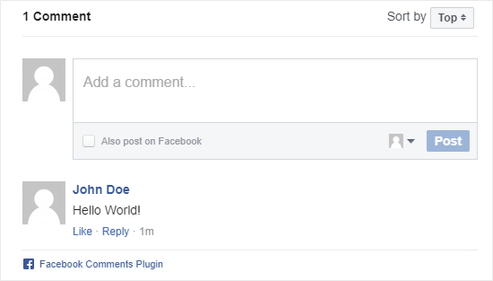 Système de commentaires Facebook en action - Themelocal Le système de commentaires Facebook en action