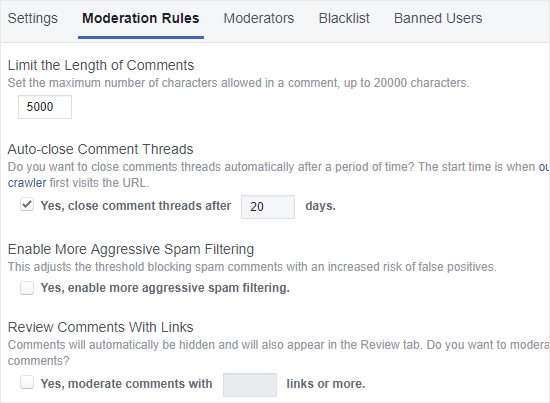 Règles de modération des commentaires FB - Themelocal Règles de modération des commentaires FB