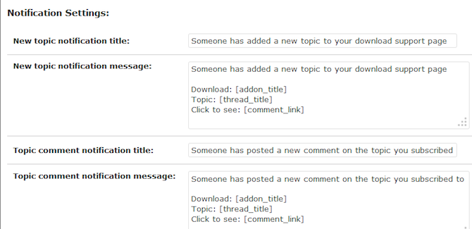 Notifications du gestionnaire de téléchargements CM