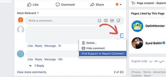 Signaler un commentaire inapproprié sur Facebook - Themelocal Signaler un commentaire inapproprié sur Facebook