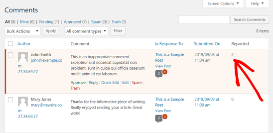 Commentaire signalé pour la modération dans WordPress - Themelocal Commentaire signalé pour la modération dans WordPress