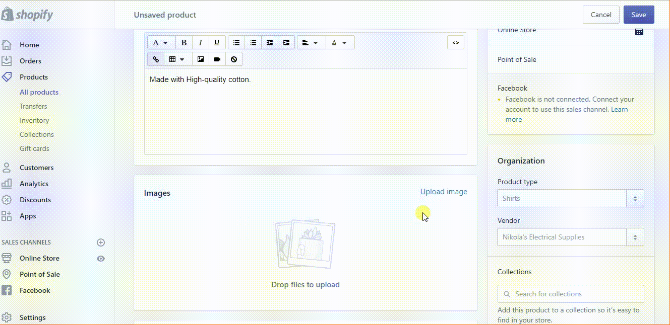 1638633655 723 Comment ajouter un produit dans Shopify