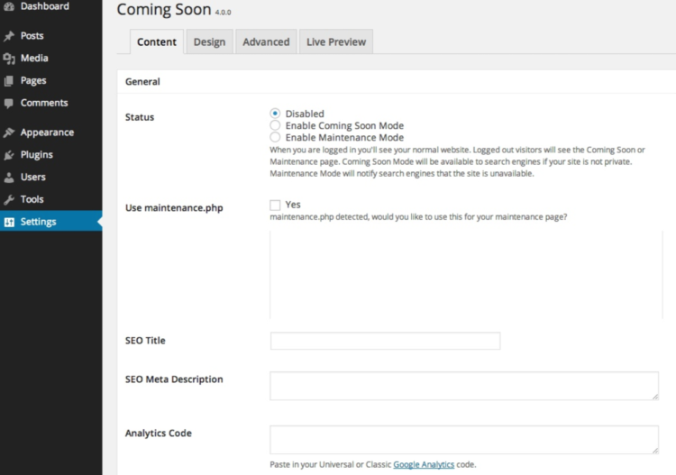 1638721472 766 Comment mettre WordPress en mode maintenance ou ajouter une page