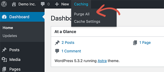 Vider le cache dans Bluehost - Themelocal Vider le cache dans Bluehost