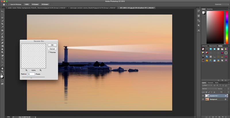 Tutoriel Adobe Photoshop Comment ajouter des faisceaux lumineux aux images