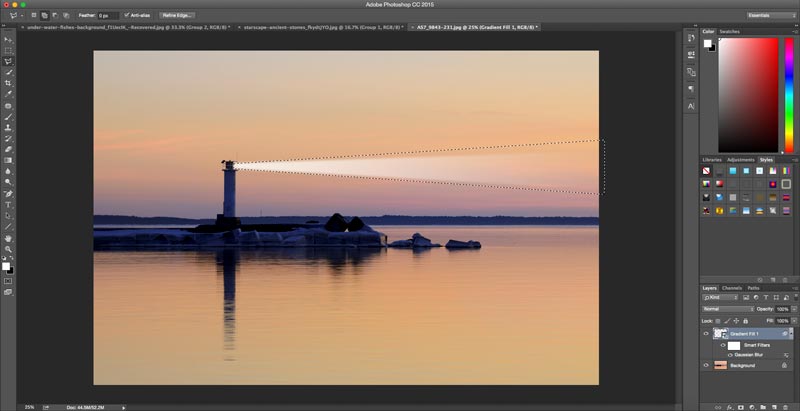 Tutoriel Adobe Photoshop Comment ajouter des faisceaux lumineux aux images