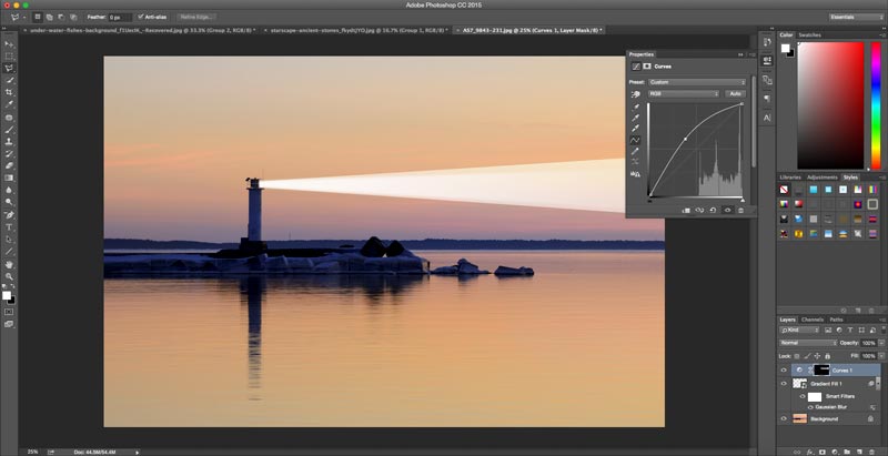 Tutoriel Adobe Photoshop Comment ajouter des faisceaux lumineux aux images