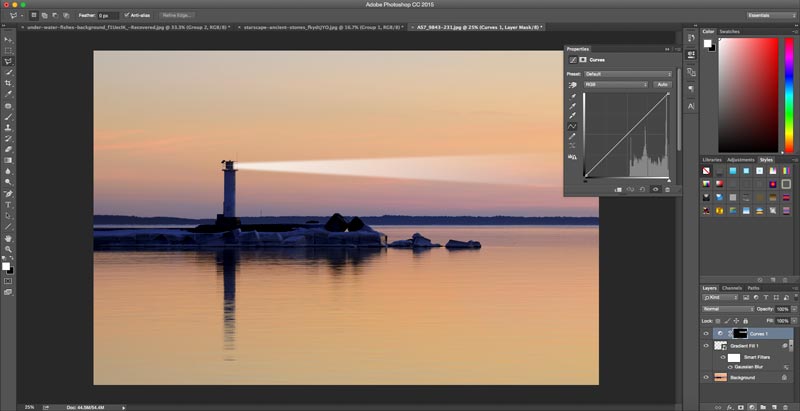 Tutoriel Adobe Photoshop Comment ajouter des faisceaux lumineux aux images
