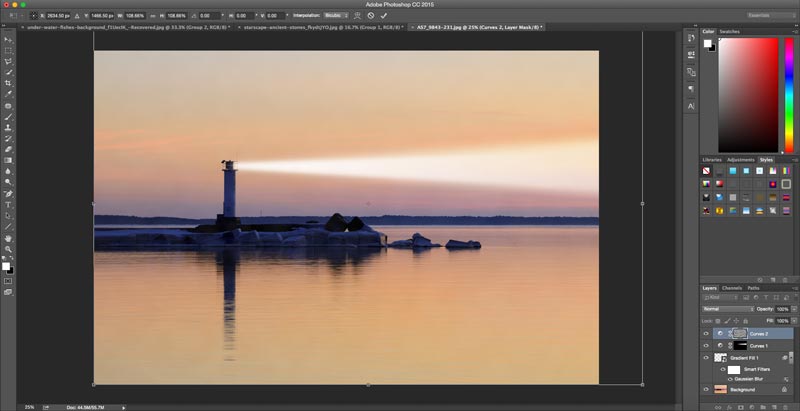 Tutoriel Adobe Photoshop Comment ajouter des faisceaux lumineux aux images