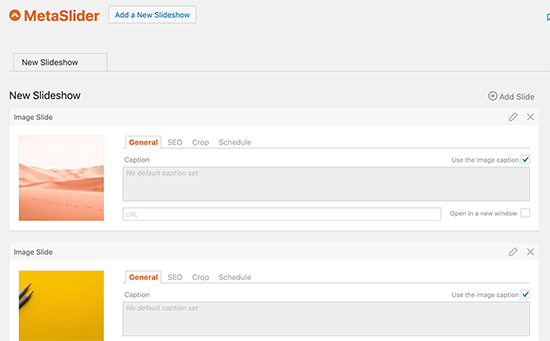 Interface utilisateur MetaSlider - Themelocal Interface utilisateur MetaSlider