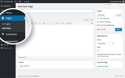Interface utilisateur WordPress - Themelocal Interface utilisateur WordPress