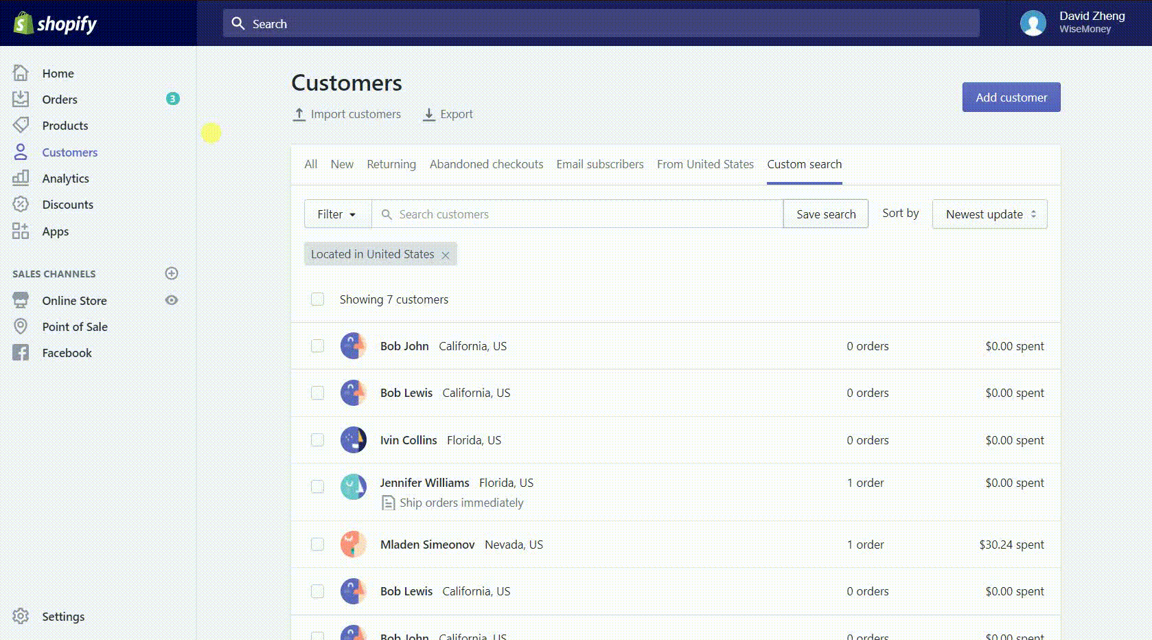1638881811 746 Comment rechercher filtrer et regrouper des clients dans Shopify