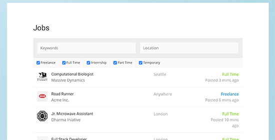 Page d'offres d'emploi - Themelocal Page d'offres d'emploi