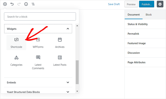 Ajouter un widget de shortcode à l'éditeur WordPress - Themelocal Ajouter un widget de shortcode à l'éditeur WordPress
