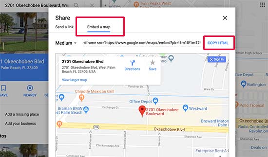Copiez le code d'intégration de Google Maps - Themelocal Copiez le code d'intégration de Google Maps