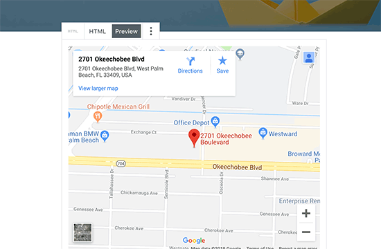 Emplacement du magasin marqué sur la carte - Themelocal Emplacement du magasin marqué sur la carte