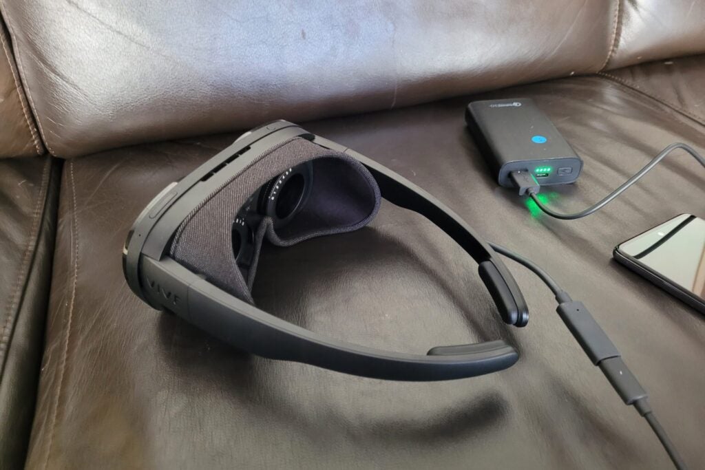 Lunettes VR vues de l'arrière