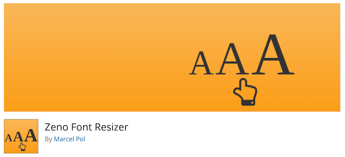 Zeno Font Resizer - Themelocal Redimensionneur de police Zeno