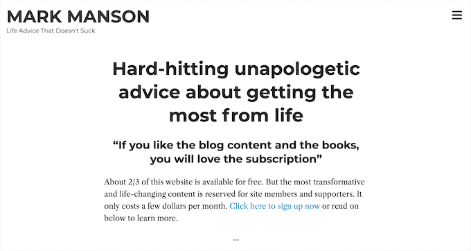 Mark Manson - WP Débutant Marc Manson