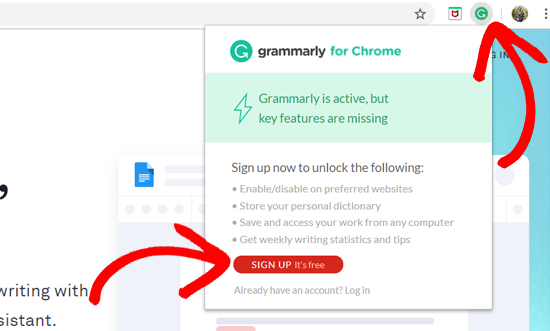 Extension Grammarly sur Chrome - S'inscrire - Themelocal Extension Grammarly sur Chrome - S'inscrire
