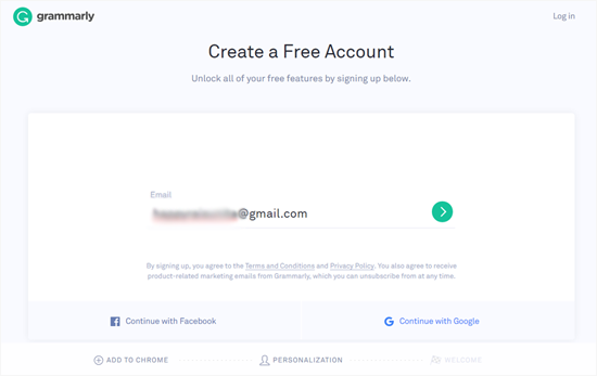 Entrez l'adresse e-mail pour créer un compte Grammarly - Themelocal Entrez l'adresse e-mail pour créer un compte Grammarly