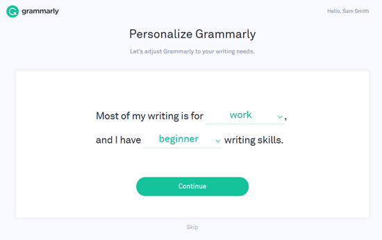Personnaliser la grammaire - Themelocal Personnaliser la grammaire