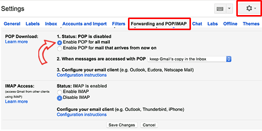 Activer POP3 dans Gmail - Themelocal Activer POP3 dans Gmail